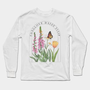 Foxglove-Daisy-Tulip Long Sleeve T-Shirt